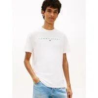 Tommy Jeans T-Shirt TJM REGULAR LINEAR LOGO EXT Rundhals, Regular Fit