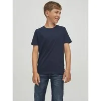 Jack & Jones Junior Rundhalsshirt JJEORGANIC figurbetont, atmungsaktiv, kombinierbar unifarben, casual, slim fit, Jersey, Rundhals
