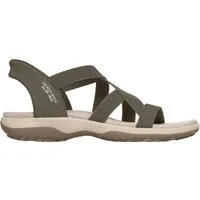 Skechers STRETCH GORE SLIP IN SANDAL OLIVE Outdoorsandale