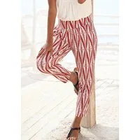 LASCANA 7/8-Strandhose aus leichtem Viskosejersey mit breitem Bündchen, leichte Sommerhose, Strandhose, Schlupfhose