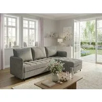 Dorel Home Ecksofa LINDHUS, Chenille, L-Form, Breite 194cm, verschiedene Stellvarianten, Recamiere, Stauraum, Modulsofa
