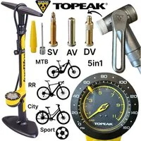 Topeak Fahrradpumpe Topeak JOE BLOW Sport III Fahrrad Stand Pumpe SV AV DV MTB City Ebike
