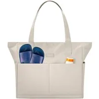 LARKSON Strandtasche Linn Strandtasche mit Reißverschluss (1-tlg), Große Beach Bag für Strand und Urlaub, Wasserabweisend