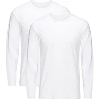 Jack & Jones T-Shirt Jack & Jones Herren Langarmshirt 2er Pack Rundhals Longsleeve Basic