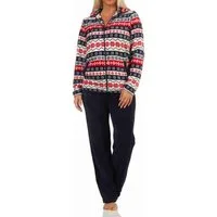 Normann Relaxanzug Damen Hausanzug aus Coralfleece in wunderschöner winterlichen Optik
