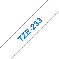 Brother Schriftband TZe-233 (lam) Blau auf Weiß BxL 12mm Tintenpatrone