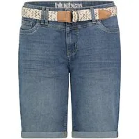 SUBLEVEL Shorts Damen Jeans Bermudas kurze Hose Baumwolle Sommer Stoff