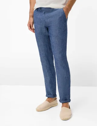 Brax Herren Chino Style FABIO HEAVEN, Blau, Gr. 35/34