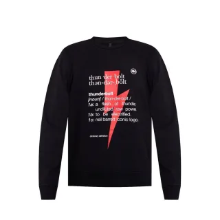 Neil Barrett Schwarzes Baumwoll-Sweatshirt