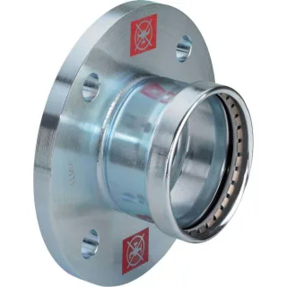 Viega Prestabo Flanschübergang 630058 64 mm x DN 50, Stahl unlegiert, verzinkt, SC-Contur