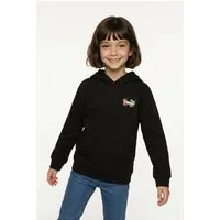 PUMA Kapuzensweatshirt MID90S RELAXED GRAPHIC HOODIE TR G für Jugendliche, sportlicher Stil, mit Logodruck, mit Kängurutasche