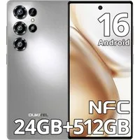 OUKITEL C66 Handy Ohne Vertrag Android 16 Smartphone (17,09 cm/6.73 Zoll, 512 GB Speicherplatz, 64 MP Kamera, 5000mAh, 24(8+16)GB+512GB /1TB, 6.73" HD+ 120Hz, Dual SIM/ OTG/ GPS)
