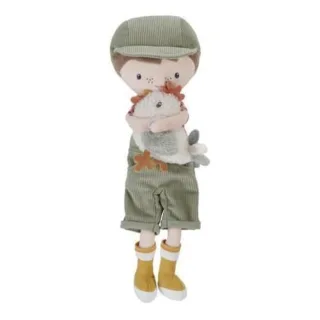 Little Dutch Kuschelpuppe Farmer Jim mit Huhn
