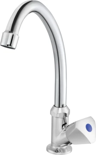 Neuesbad STANDING Waschtischarmatur mit F Auslauf, für COLD WATER OR MIXED WATER, Chrom NB1DEBEZ026L1