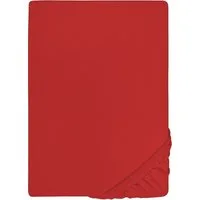 Biberna Spannbettlaken THEA Baumwoll-Jersey mit Elasthan, 160 g/m², Jersey-Elasthan, Gummizug: rundum, (1 Stück), Bettlaken für Matratzen bis 25 cm Höhe, pflegeleicht, bügelfrei