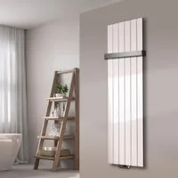 Szagato Badheizkörper BADHEIZKÖRPER Design Peking 3 180x47cm 1118 Watt weiß (1 Halter 50mm), 5 Jahre Garantie, Made in Germany