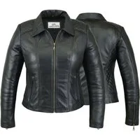 German Wear Lederjacke Trend 428J Damen Lederjacke echtleder Jacke aus Lamm Nappa Leder Schwarz