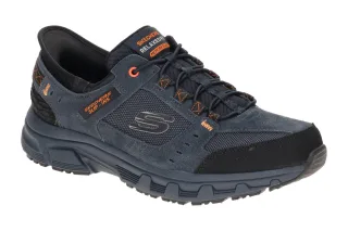Skechers 237450 NVOR Oak Canyon Herren Slipper blau/navy/orange - Air Cooled ...