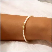 The Beauty House Armband Romantisches Herz-Armband mit Perle, – zarter Damenschmuck für Valentinstag, Dates & besondere Anlässe