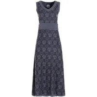 Vishes Maxikleid Langes Kleid Jersey Baumwolle Ornament Print Ärmellos Alternative Mode, Boho, Hippie, Ethno, Festival