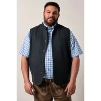 Men Plus Steppweste Weste FLEXLASTIC® Tracht Strickrücken