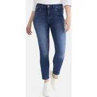 STOOKER WOMEN 5-Pocket-Jeans FLORENZ Modern Slim Fit 5-Pocket Hose Slim Fit Casual Clean Wash Denim Thermo Jeans für Damen