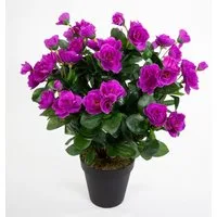 Kunstblume Azalee 40cm im Topf ZF Kunstpflanzen Kunstblumen künstliche Pflanzen Blumen, Seidenblumen Roß, Höhe 40 cm, Purple