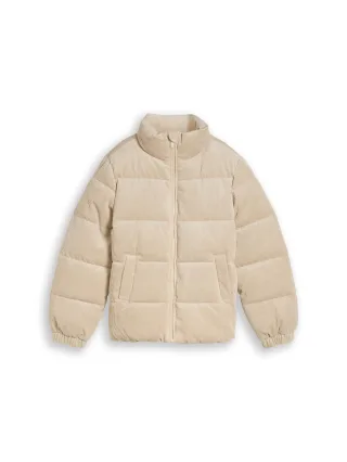 tom tailor kids - Cord Puffer-Jacke mit Stehkragen Cashew Beige - Gr. - 176