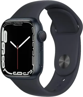 Apple Watch Series 7 [GPS inkl. Sportarmband mitternacht] 41mm Aluminiumgehäuse mitternacht