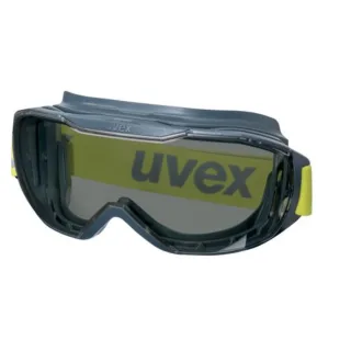 uvex Vollsichtbrille megasonic 23% schwarz grau/gelb - 9320281