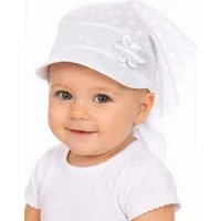 La Bortini Kopftuch Kopftuch für Baby und Kinder in Weiß Bandana Tuch Schirmmütze, leicht, sommerlich, Dreieckstuch zum Binden, one size