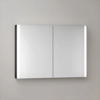 KEUCO Royal Atlas LED Spiegelschrank 100 x 71 x 12,7 cm mit 2 Türen, Aufputz 211201450034
