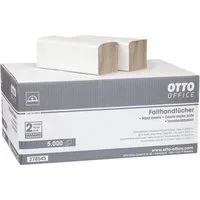 Otto Office Budget Papierhandtuch Budget, 1-lagig, Recyclingpapier mit Z-Falzung, 25x23 cm, 5000 Tücher