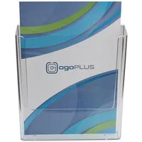 ogoPLUS Zeitungsständer DIN A4 Wandprospekthalter Hochformat, Prospekthalter, Prospektständer