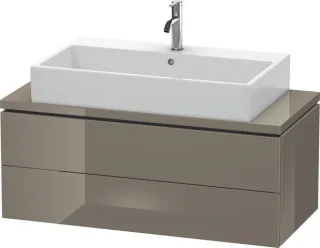 Duravit L-Cube Konsolenwaschtischunterbau wandhängend Flanell Grau Hochglanz 1020x477x400 mm - LC580 LC580908989
