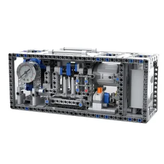 MOC 73513 Air Compressor Pneumatics Series Pneumatic Tubes Airtank DIY MOC Model Building Block Brick Assembly Kit Kids