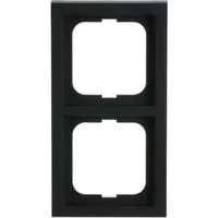 Rahmen zweifach, future linear matt, Typ 1722-885K, Kunststoff, Unterputzmontage schwarz (matt), Retail