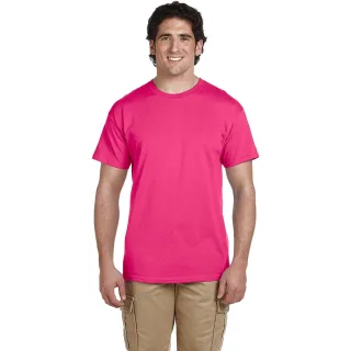 Fruit Of The Loom | Mens Crew Neck Kurzarm T-Shirt-Pink (5er Pack)