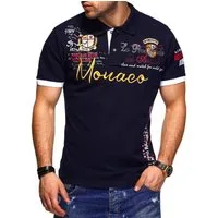 Style-Division Poloshirt SDPLANO Bedruckt & mit Stickereien