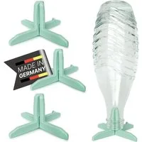 Waldana Flaschenhalter Abtropfgestell (4 Stk) für z.B. SodaStream Flaschen Flaschenständer, (4-St), Spülmaschinengeeignet, Lebensmittelecht, biobasierter Kunststoff