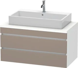 Duravit DuraStyle Konsolenwaschtischunterbau wandhängend Basalt & Weiß Matt 1000x548x512 mm - DS5319 DS531904318