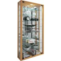 VCM Hängevitrine Wandvitrine Vitrosa mit Glastüren, Glasböden und Glasvitrine hängend, Modern und platzsparend, Glasschrank