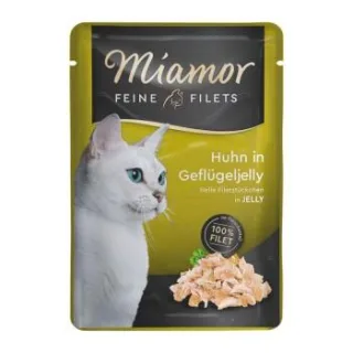 Miamor Feine Filets in Jelly Huhn in Geflügeljelly 48x100 g