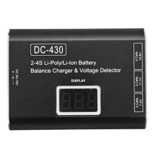 HTIRC DC-430 2-4S 3000mAh Lipo Battery Balance Charger Discharger with Display