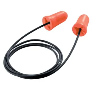 uvex com4-fit Gehörschutzstöpsel mit Kordel orange SNR 33 dB, Größe S - Inhalt: 100 Paar im Karton orange S - 2112012