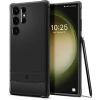 Spigen Backcover Spigen Rugged Armor Case Samsung Galaxy S23 Ultra - Schwarz