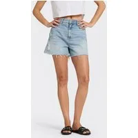 BOSS ORANGE Jeansshorts SHORTS Premium Damenmode mit dezenter Used-Optik, High Rise