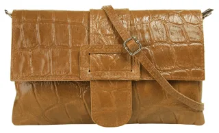 Cluty Abendtasche echt Leder, Made in Italy