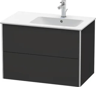 Duravit XSquare Waschtischunterbau wandhängend Graphit Supermatt 810x478x560 mm - XS417708080 XS417708080