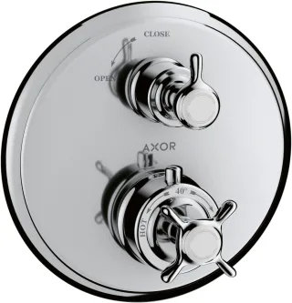Hansgrohe Thermostat Unterputz Axor Montreux F-Set chrom mit Absperrventil, 16800000 16800000
